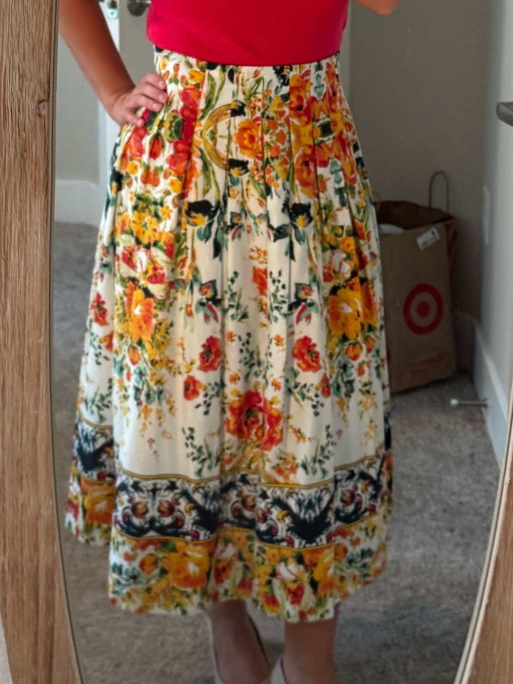 Antonio Melani Floral Vintage Skirt